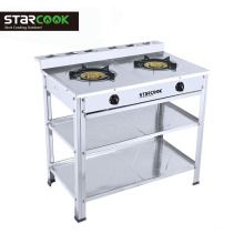 High quality stainless steel two burner  stand gas stove